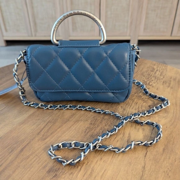 French Connection Handbags - NWT FRENCH CONNECTION-MELL QUILTED CROSSBODY BAG (Legion Blue)